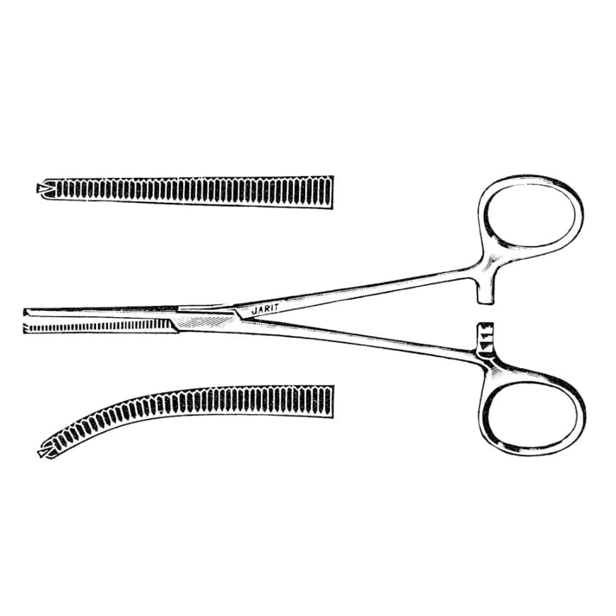 Jarit Rochester-Ochsner Artery Forceps, Straight, 7-3/4" (19.7 cm), Stainless Steel, Non-Sterile, Each - Forceps Rochester-Ochs 7.75 St - Image 1