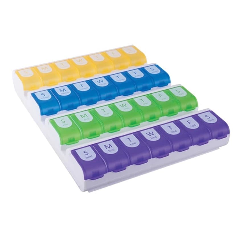 Ezy-Dose Pill Organizer Weekly XL Reusable, 7-Day, 6-Pack - Organizer Pill EZY Dose 7 Day - Image 1
