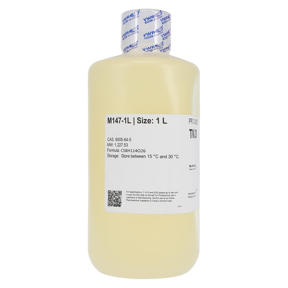 Tween 20 Proteomics Grade Polysorbate 20, 1 L thumbnail 2
