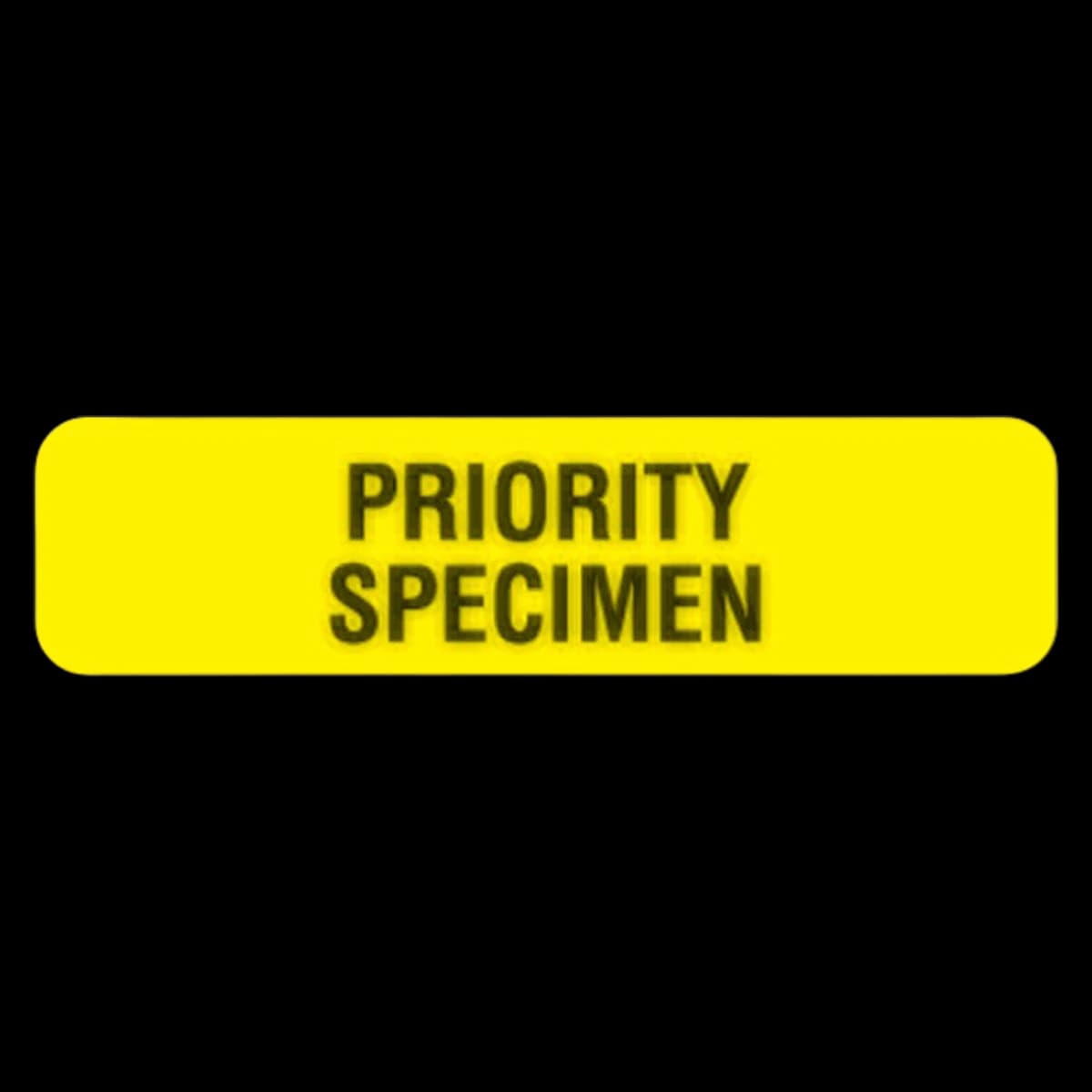 Marketlab Priority Specimen Labels, Fluorescent Yellow, 1.25" x 0.31", 760/Pack - Label Med Priority Specimen - Image 1