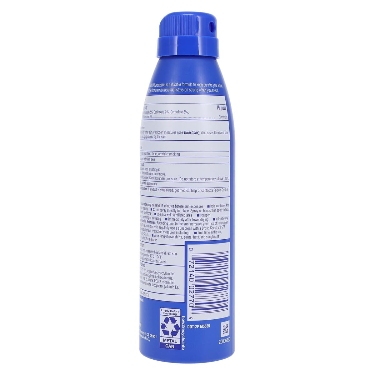 Coppertone Sport Sunscreen Spray, Fragrance Free, SPF 50, Water Resistant, 5.5 oz thumbnail 3