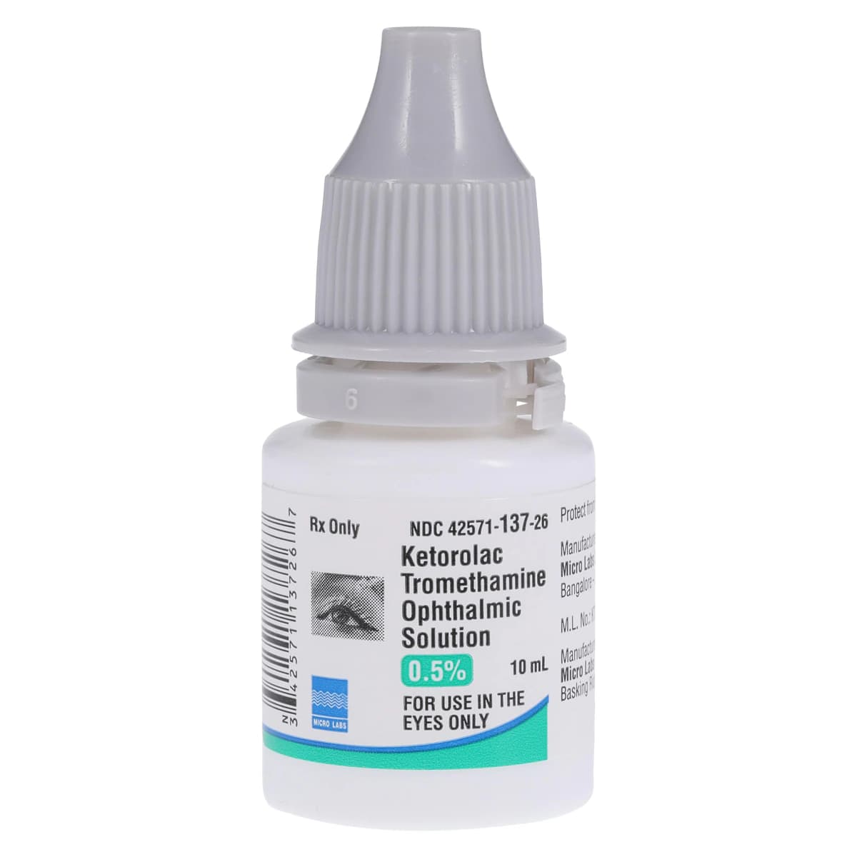 Ketorolac Tromethamine Ophthalmic Solution 0.5%, 10 mL Bottle thumbnail 3