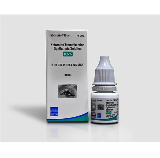 Ketorolac Tromethamine Ophthalmic Solution 0.5%, 10 mL Bottle thumbnail 2