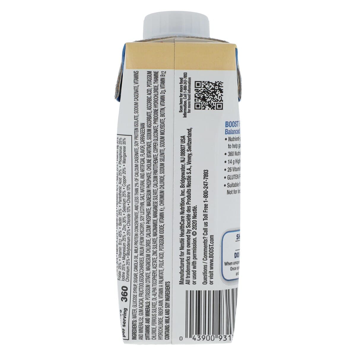 Boost Plus Nutritional Drink, Very Vanilla, 8 oz Cartons, 24/Case thumbnail 2