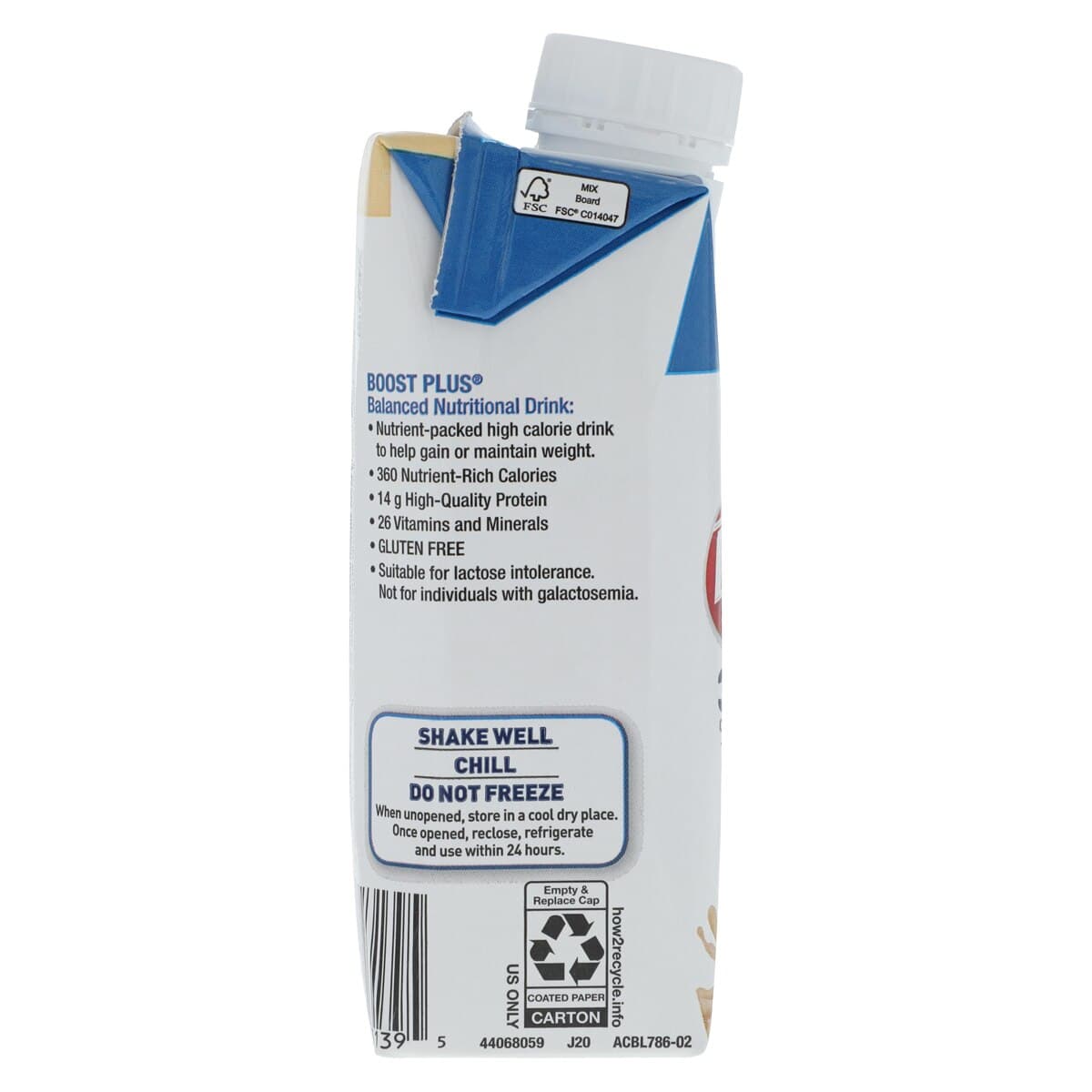 Boost Plus Nutritional Drink, Very Vanilla, 8 oz Cartons, 24/Case thumbnail 4
