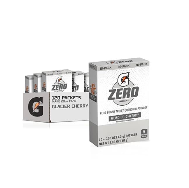 Gatorade G Zero Electrolyte Powder, No Sugar, Glacier Cherry, 120 Packets/Case - Gatorade ZERO Powder Sticks 20 - Image 1
