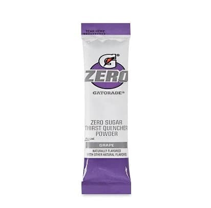 Gatorade ZERO Powder Sticks, Grape, 120/Case - Gatorade ZERO Powder Sticks 20 - Image 1