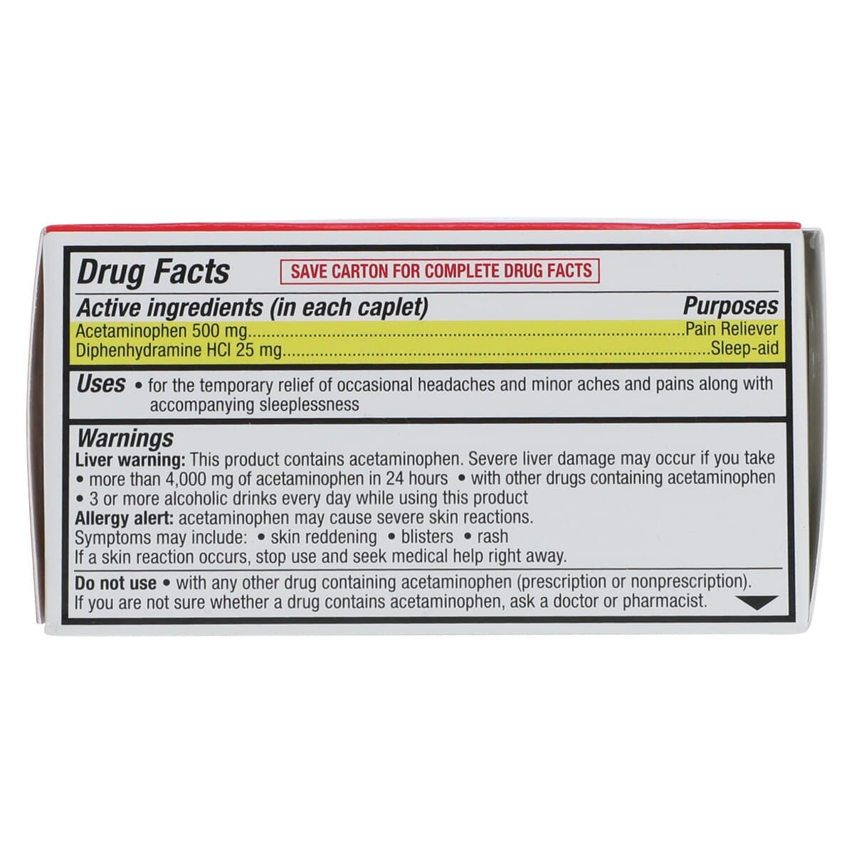 Geri-Care Acetaminophen PM Caplets, 500mg, 50/Bottle thumbnail 5