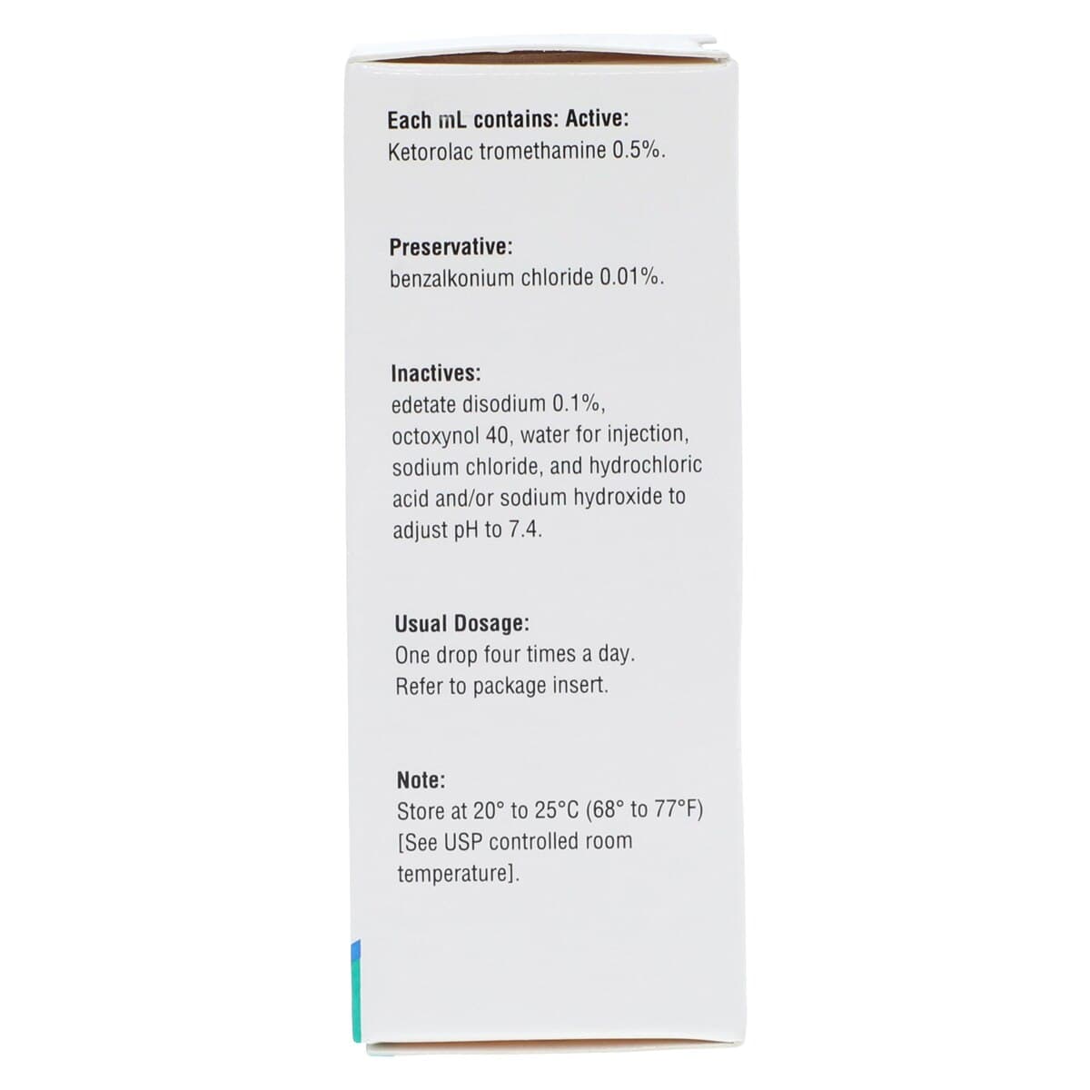 Ketorolac Ophthalmic Solution 0.5%, 5mL Bottle thumbnail 9