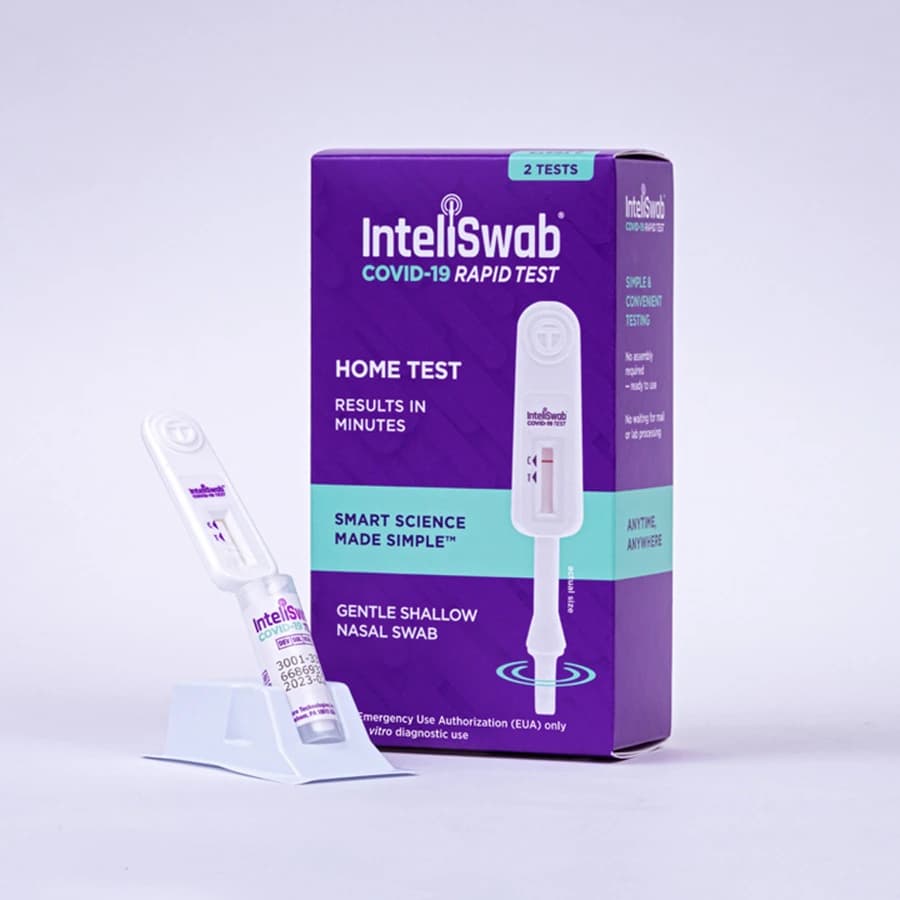 InteliSwab COVID-19 Rapid Antigen Test Kit, Rx Use, 24 Tests/Box thumbnail 2