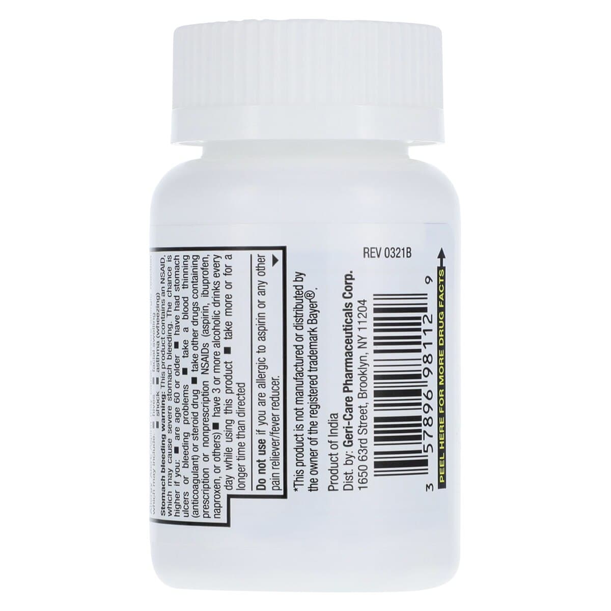 Geri-Care Aspirin Low Dose EC Tablets, 81mg, 120/Bottle thumbnail 3