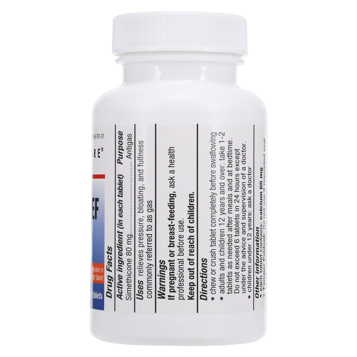 Geri-Care Simethicone Chewable Tablets, 80mg, 100/Bottle thumbnail 2