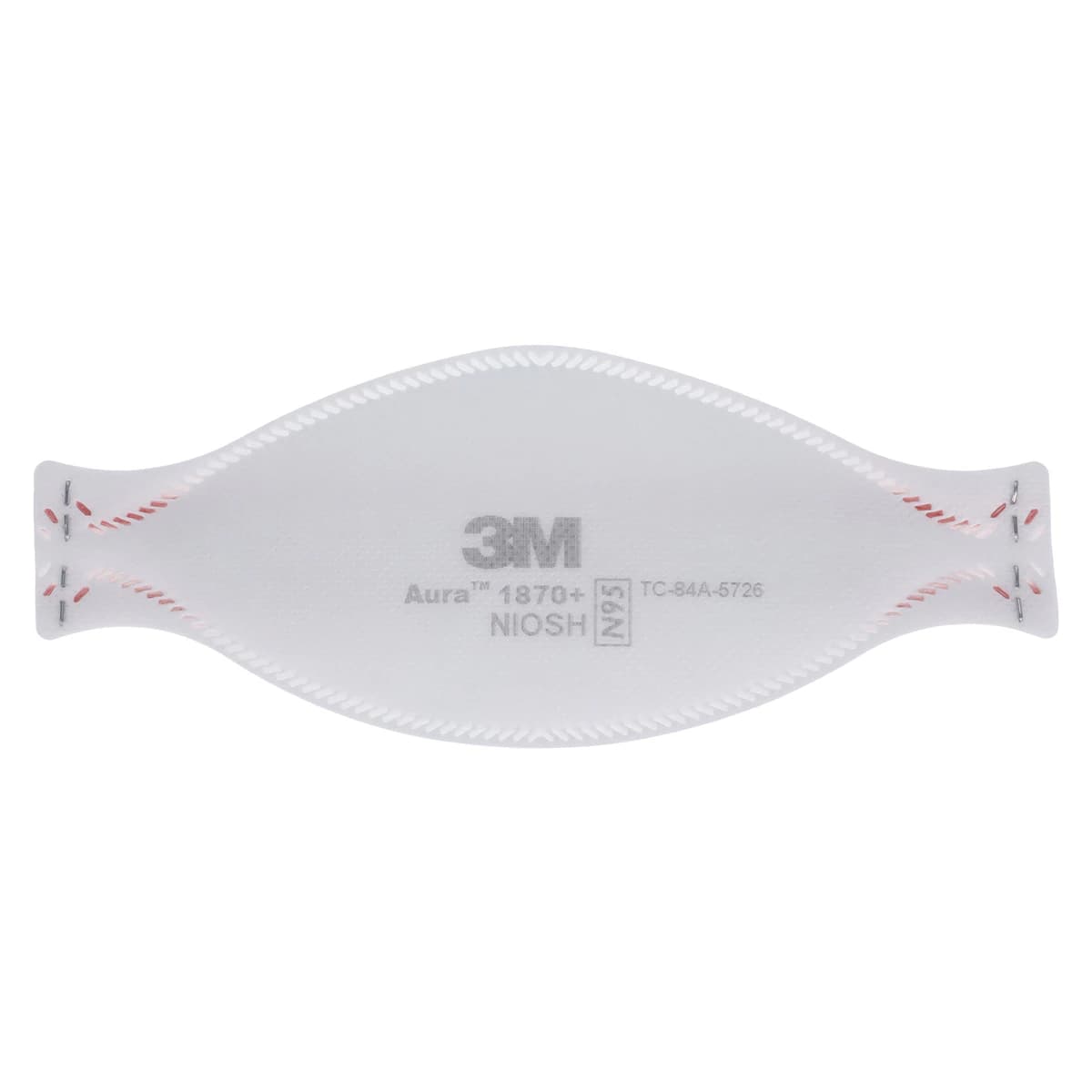3M Aura 1870+ N95 Health Care Particulate Respirator and Surgical Mask, Flat Fold, White, 20/Box thumbnail 7