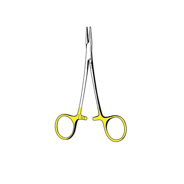 Par Surgical Needle Holder, 5" Tungsten Carbide / Stainless Steel, Delicate - Needle Holder TC Par Delicate - Image 1