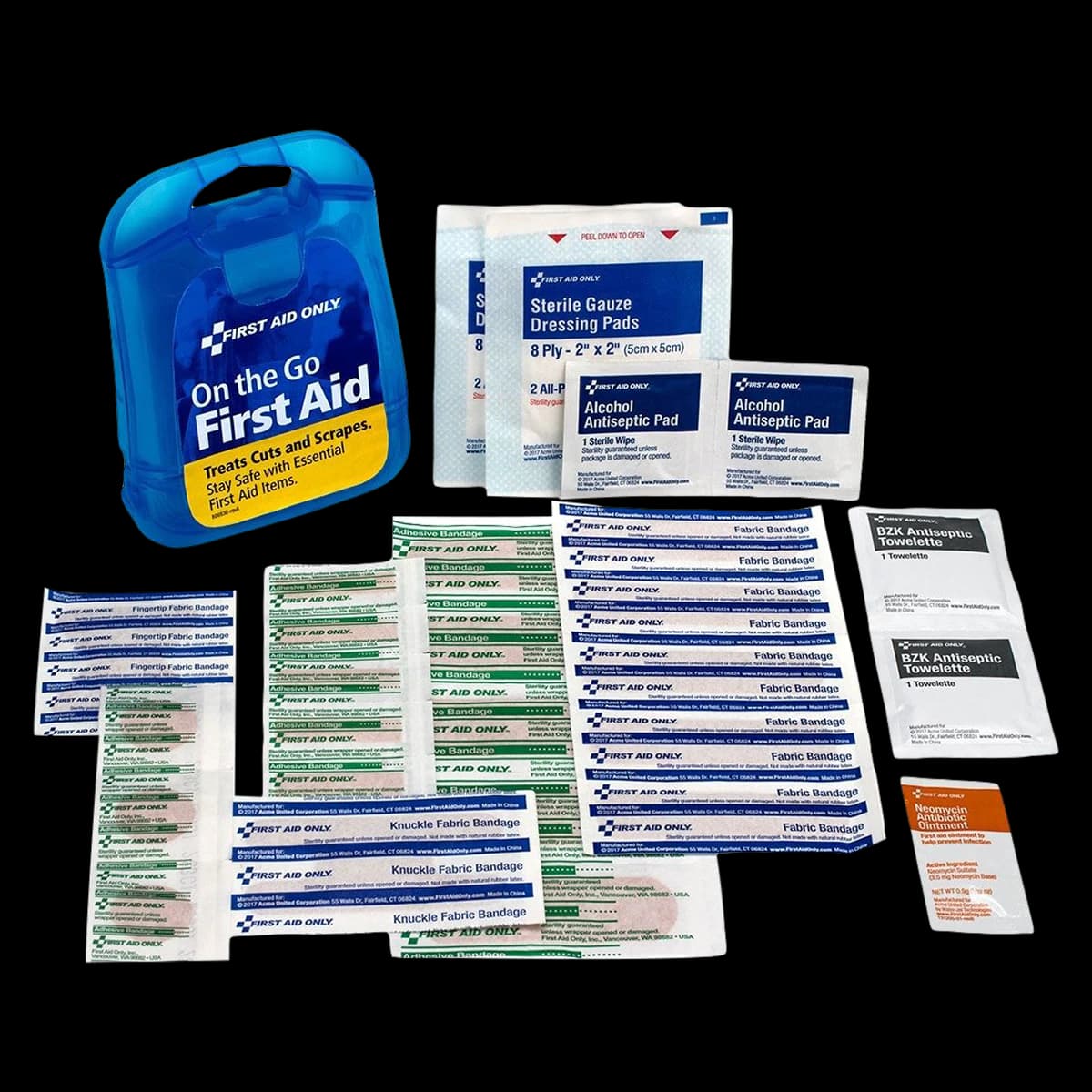 Acme First Aid Kit Mini, Clear Blue, Each - First Aid Kit Mini Clear Blue - Image 1