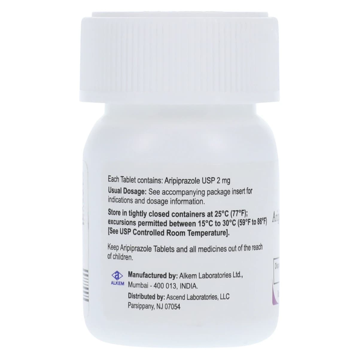 Aripiprazole Tablets 2 mg, 30 Count Bottle (Ascend Laboratories) thumbnail 2