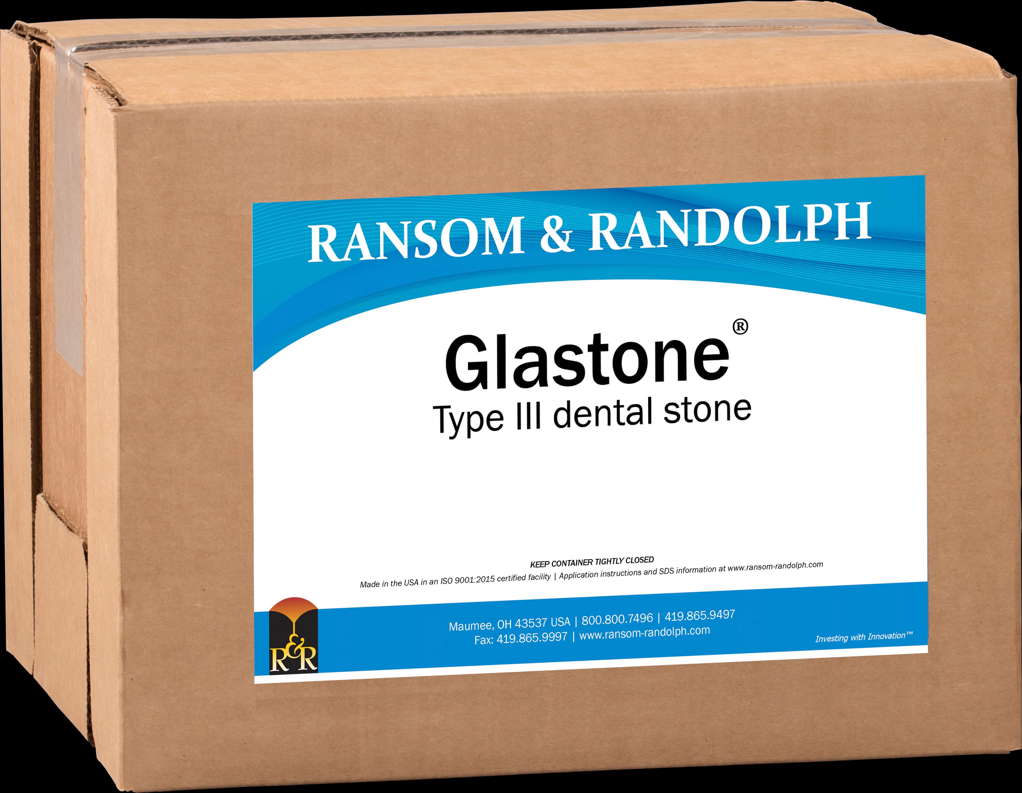 Glastone Dental Stone, Type IV, Tan, 25 lbs - Glastone Dental Stone Tan 25Lbs - Image 1