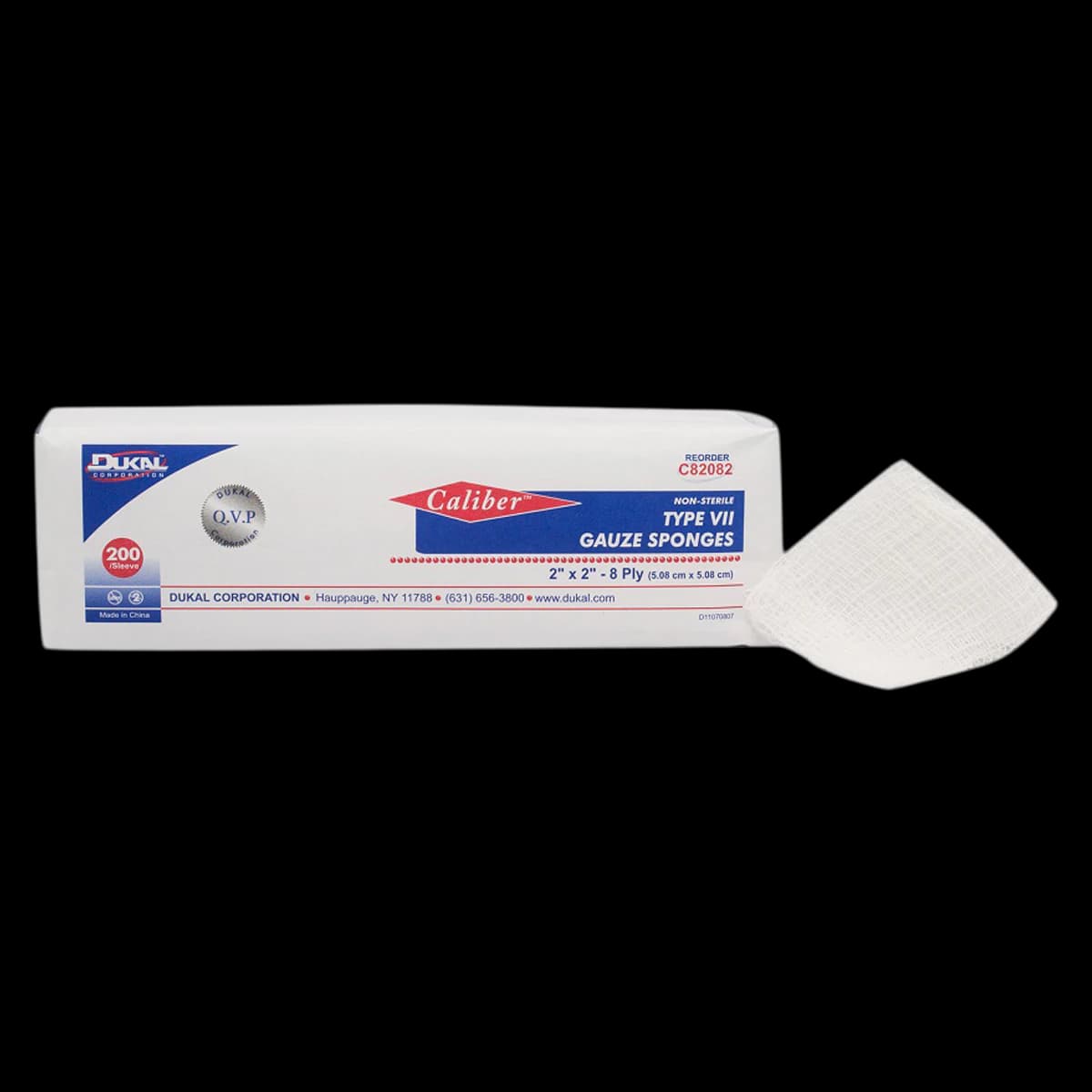 Dukal Premium Care Gauze Sponge, Type VII, 8-Ply, 2x2", Non-Sterile, 100% Woven Cotton - Gauze Sponge Type VII NS 8Ply - Image 1