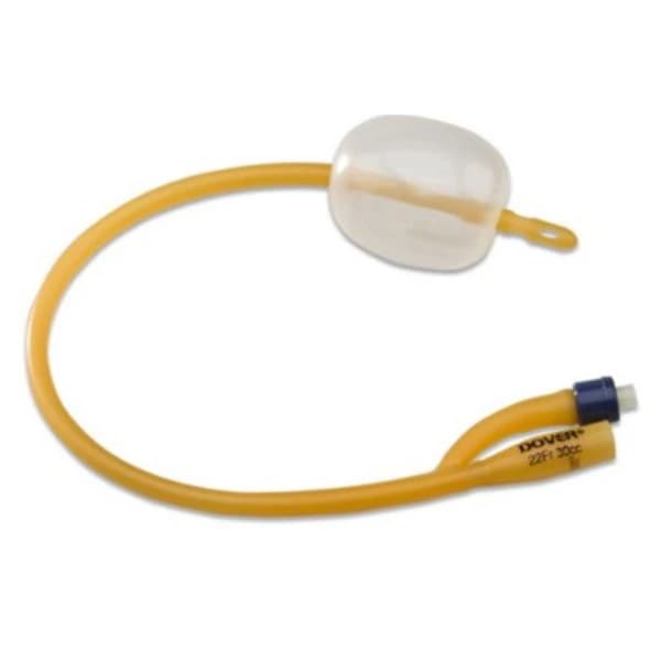 Dover 2-Way Foley Catheter, Coude Tip, Hydrogel Coated, 22 Fr, 5 cc Balloon - Catheter Foley Dover Ltx Coude - Image 1