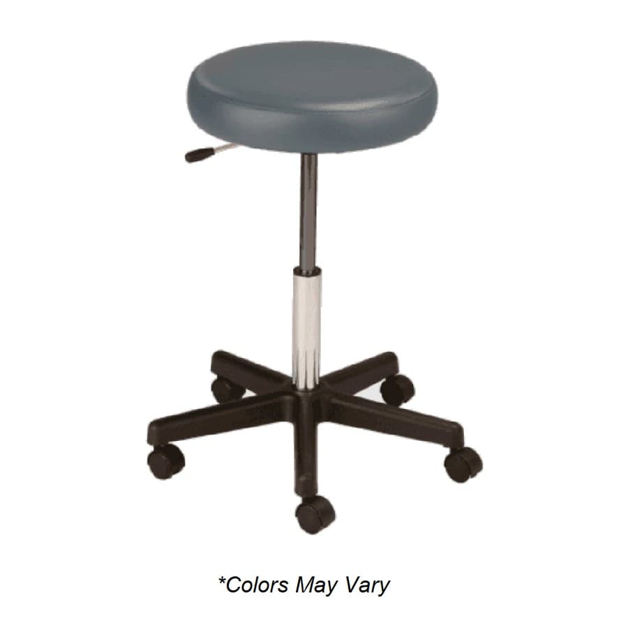 Med Technology Industries Dove Pneumatic Exam Stool, Black, without Backrests, 300 lb Capacity - Stool Exam Pneumatic w/o Bckrs - Image 1