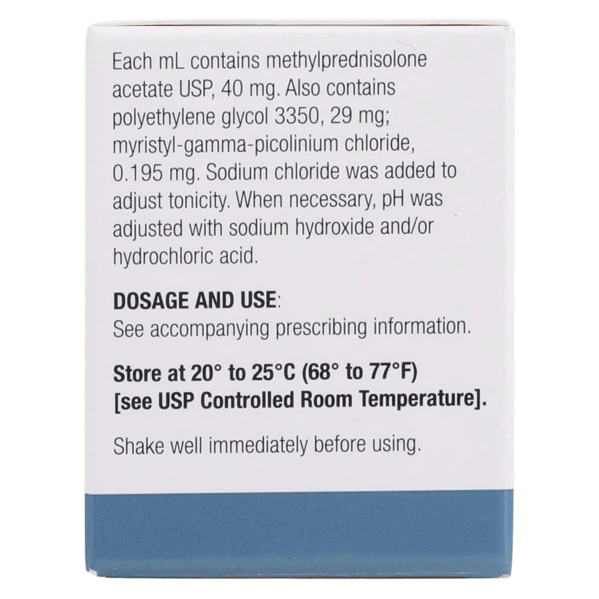 Methylprednisolone Acetate Injection, 40 mg/mL, Single-Dose Vial, 1 mL, Amneal thumbnail 5