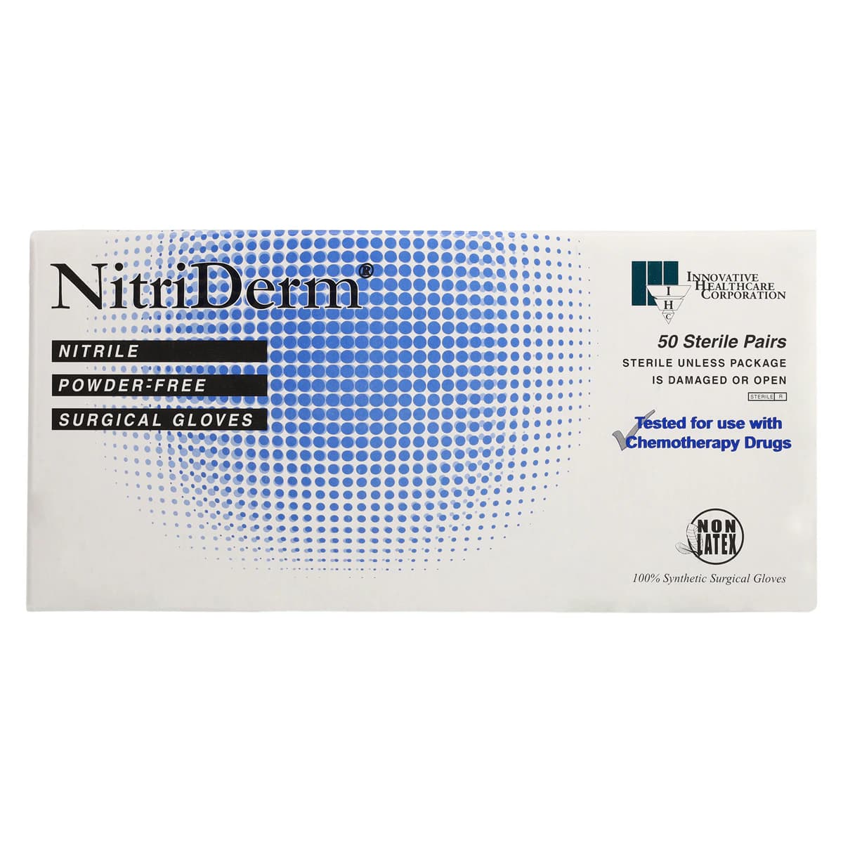 Nitriderm 7.0 Nitrile Powder-Free Textured Surgical Gloves, Sterile, Size 7, White, 50 Pairs/Box thumbnail 6