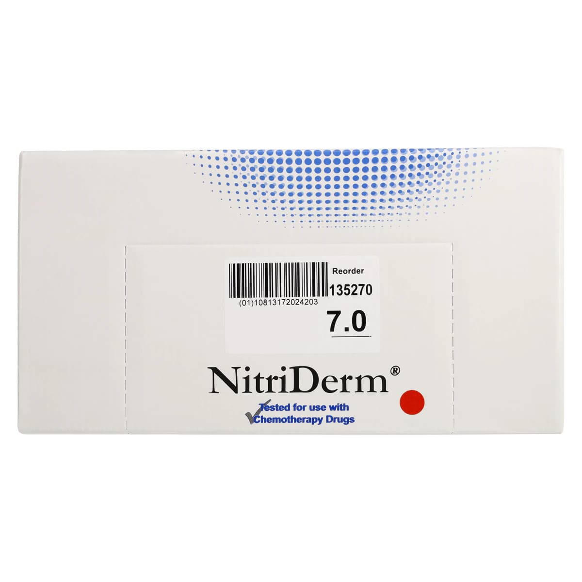 Nitriderm 7.0 Nitrile Powder-Free Textured Surgical Gloves, Sterile, Size 7, White, 50 Pairs/Box thumbnail 7