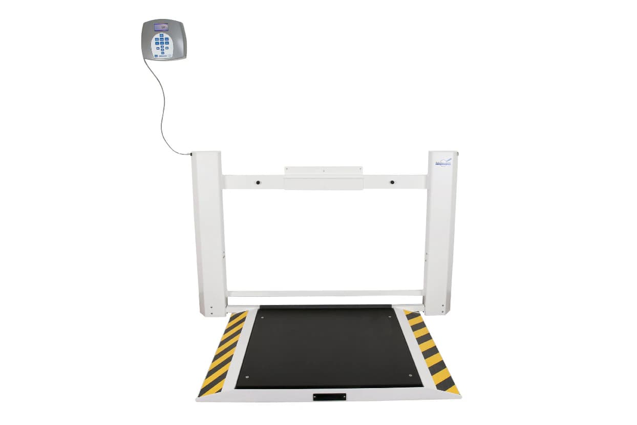 Healthometer Wall Mounted Scale, 1000 lb Capacity, Each - Scale Wheelchair Foldup - Image 1
