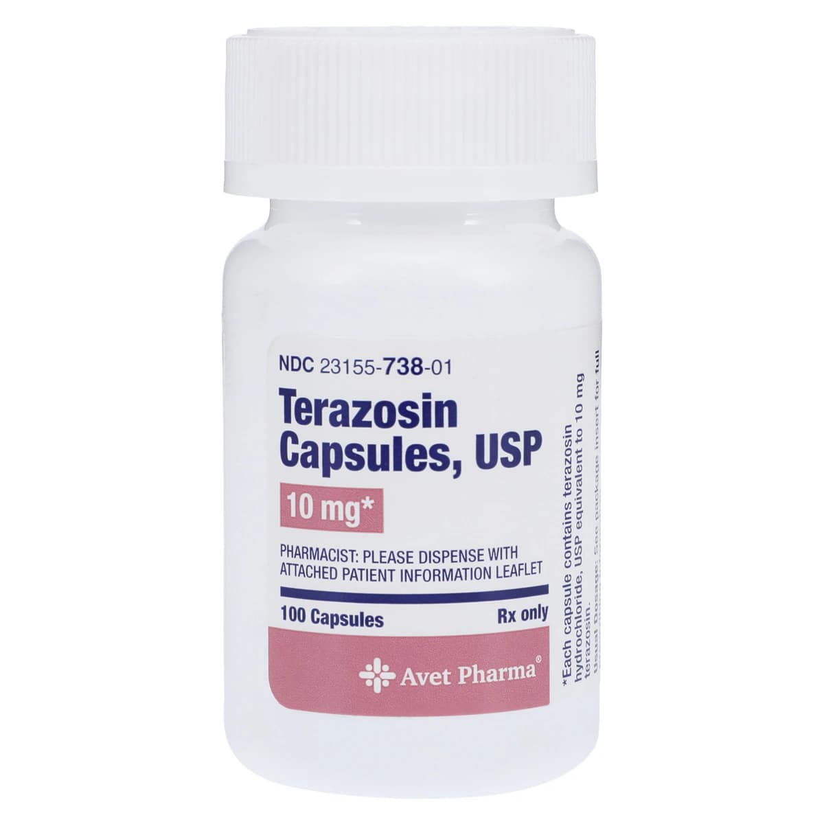 Terazosin HCl Capsules, 10mg, 100/Bottle - Terazosin HCl Capsules - Image 1