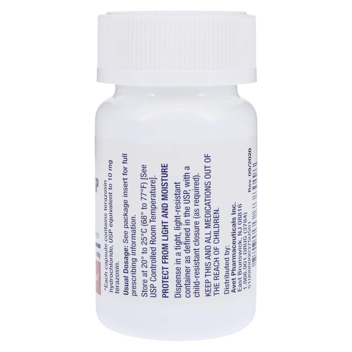 Terazosin HCl Capsules, 10mg, 100/Bottle thumbnail 2