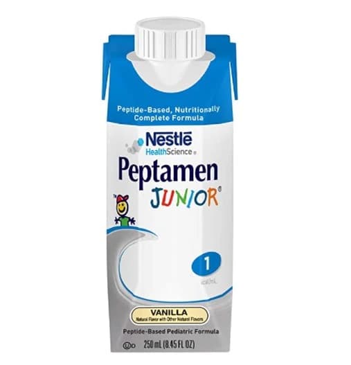 Peptamen Junior PHGG Vanilla Pediatric Nutritional Formula, Whey Protein, 250mL Carton, 24/Case - Peptamen Junior PHGG Vanilla - Image 1