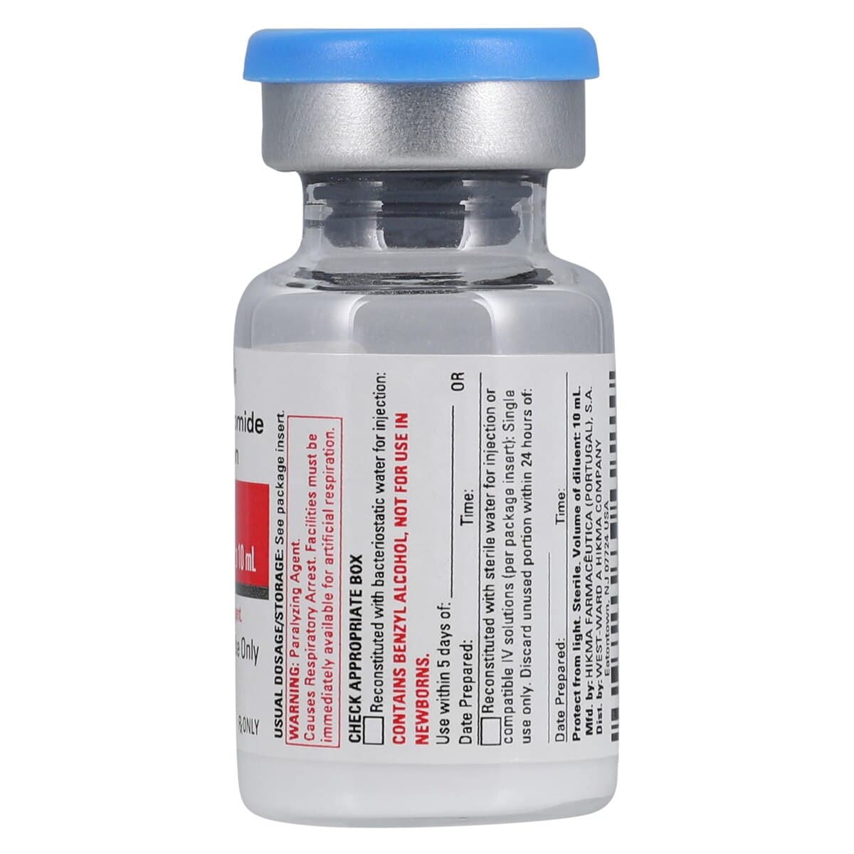 Vecuronium Bromide Injection, 10 mg/vial, 10 mL Single Dose Vial, 10/Package thumbnail 4