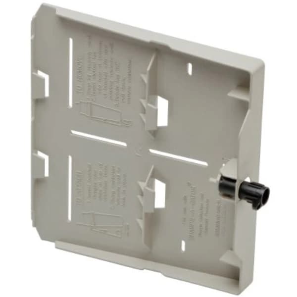 Sharps-A-Gator Hidden Sharps Bracket, Beige, 1.75 x 0.75 x 1", for 3921/4036/5qt Containers, with 5 Keys, 20/Case - Hidden Bracket f/3921 & 4036 - Image 1