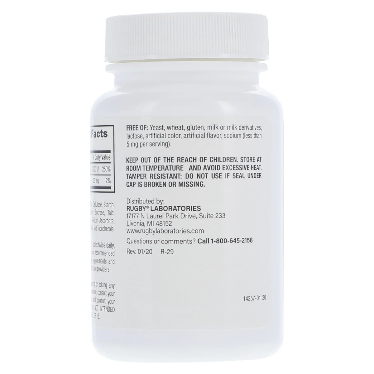 Major Pharmaceuticals Vitamin D3 Tablets, 2000 IU, 100 Count Bottle thumbnail 3