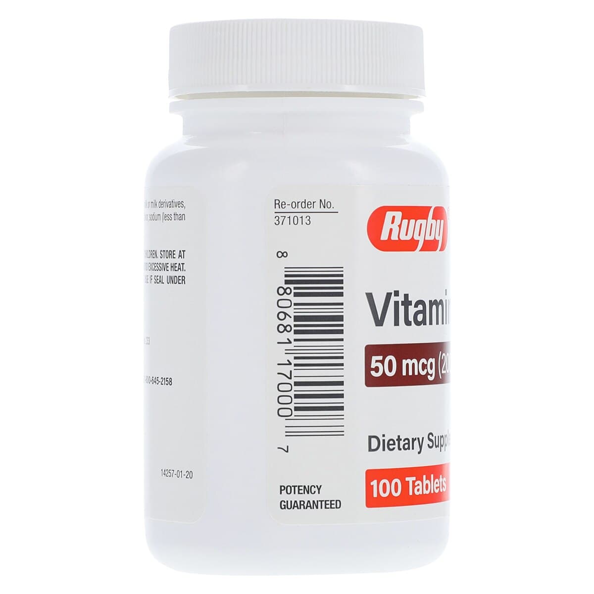 Major Pharmaceuticals Vitamin D3 Tablets, 2000 IU, 100 Count Bottle thumbnail 4