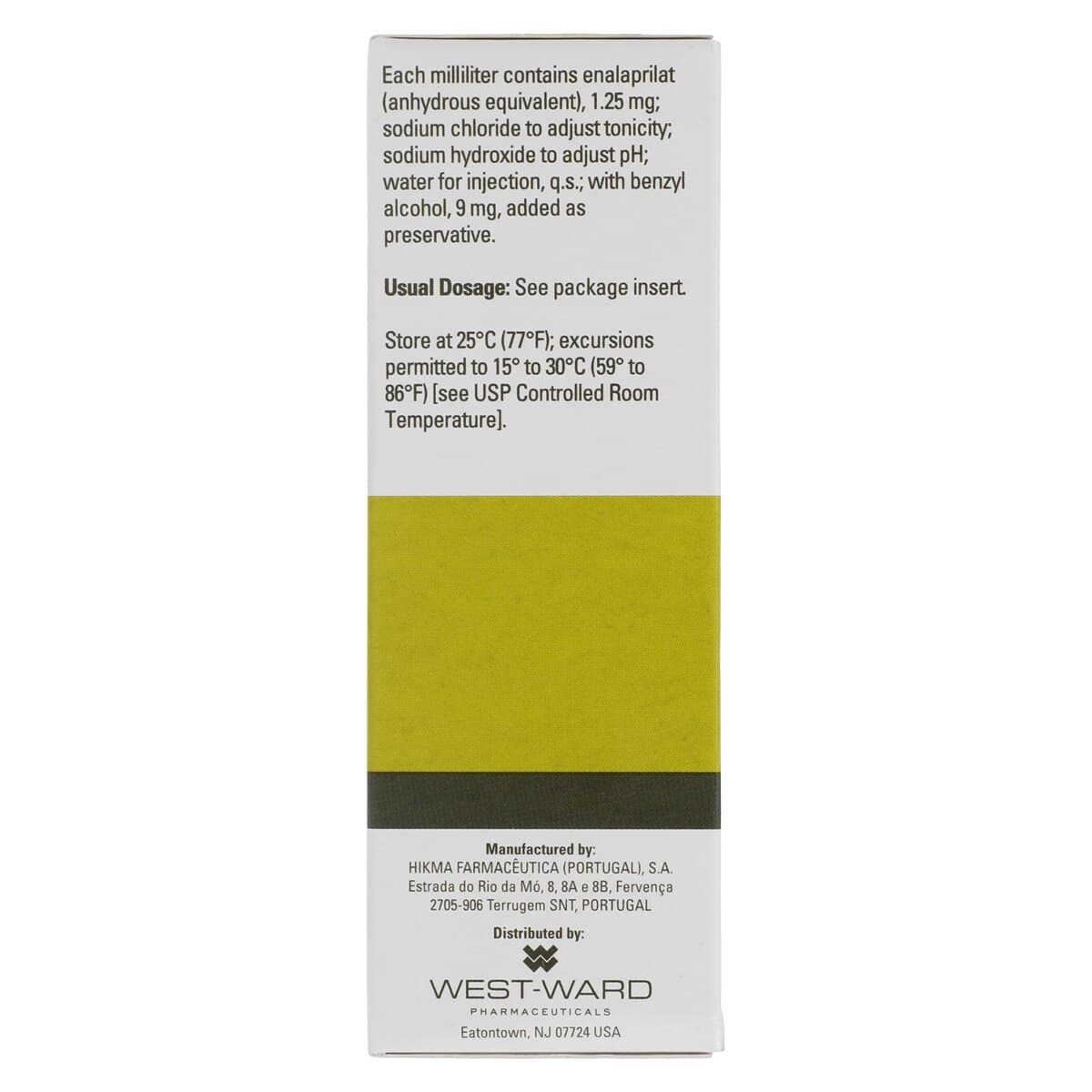 Enalaprilat Injection 1.25mg/mL, Single Dose Vial (SDV), 1mL, 10/Package thumbnail 6