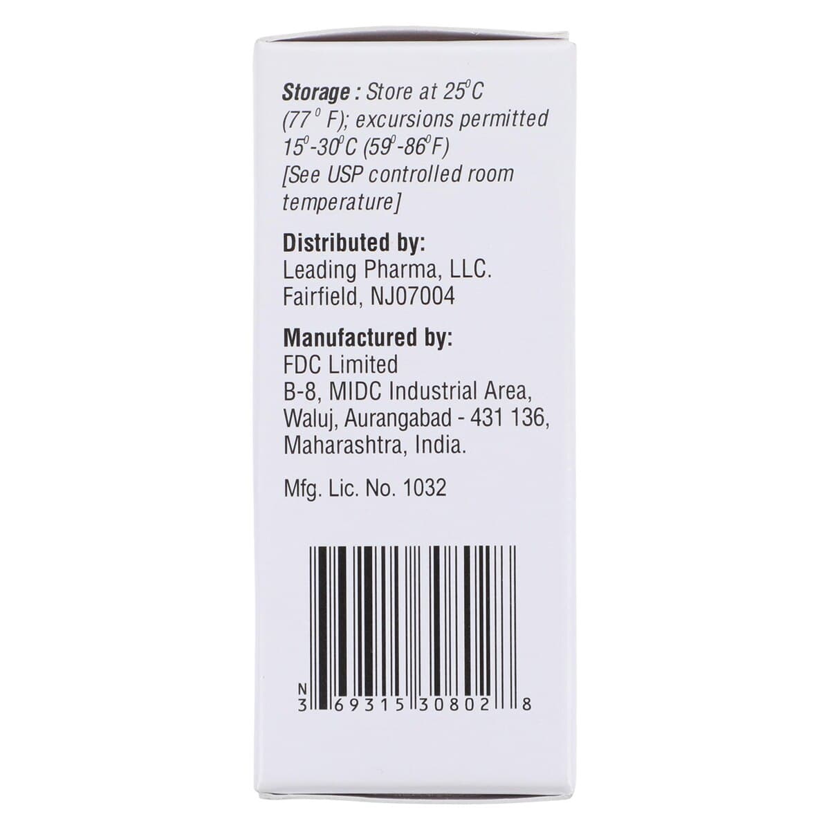 Ciprofloxacin HCl Ophthalmic Solution 0.3%, 2.5 mL Bottle thumbnail 5