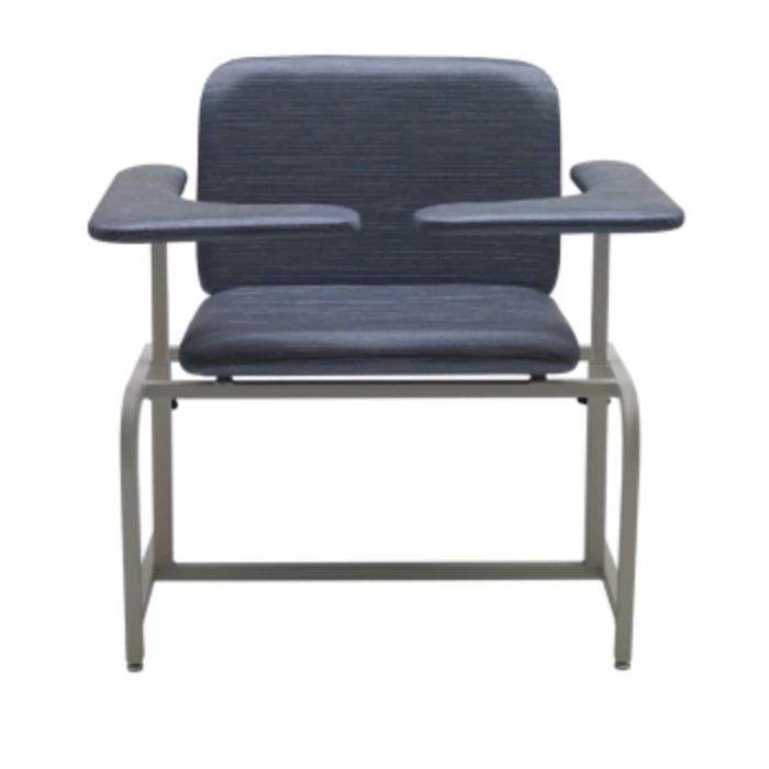 Graham-Field Phlebotomy Chair, Navy, 800 lb Capacity, 2 Flip-Up Armrests - Chair Phleb 2 flp Arm Navy - Image 1