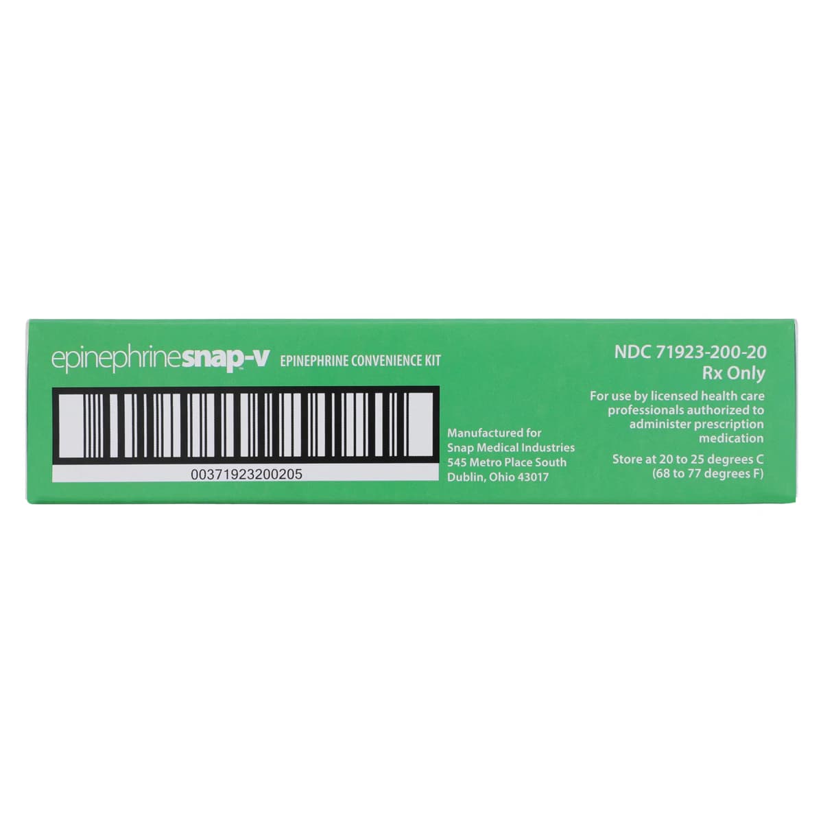 Epinephrine Snap-V Convenience Kit, 1 mg/mL (1:1000), 1 Vial with 3 Syringes, 23G x 1" Needles, 1/Pk thumbnail 4