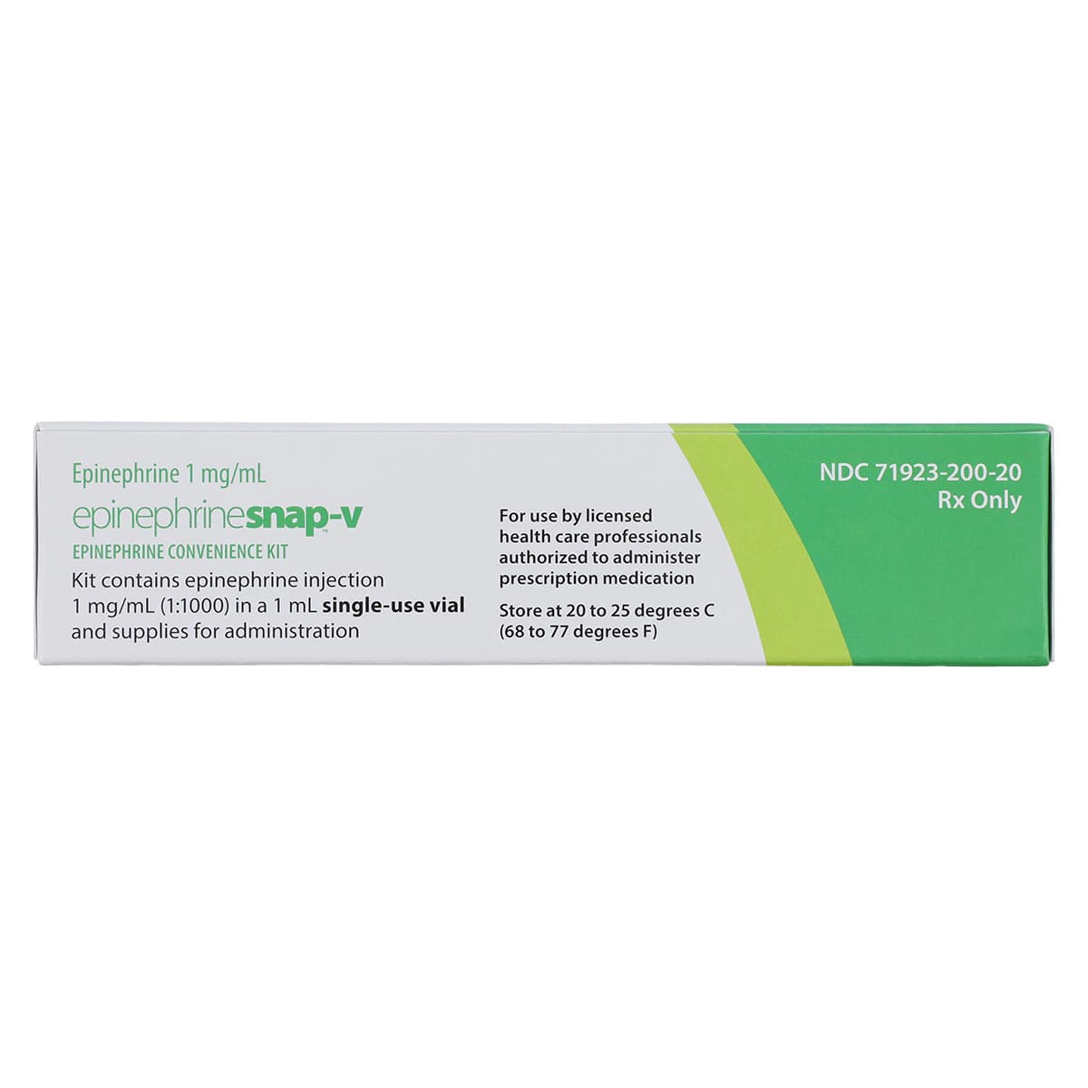 Epinephrine Snap-V Convenience Kit, 1 mg/mL (1:1000), 1 Vial with 3 Syringes, 23G x 1" Needles, 1/Pk thumbnail 14