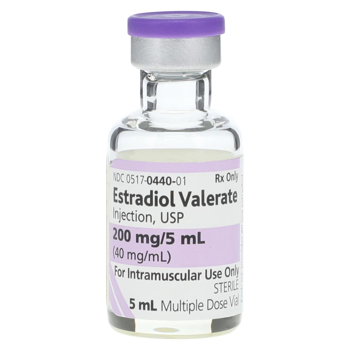 Estradiol Valerate Injection, 40 mg/mL, 5 mL Multiple-Dose Vial thumbnail 2