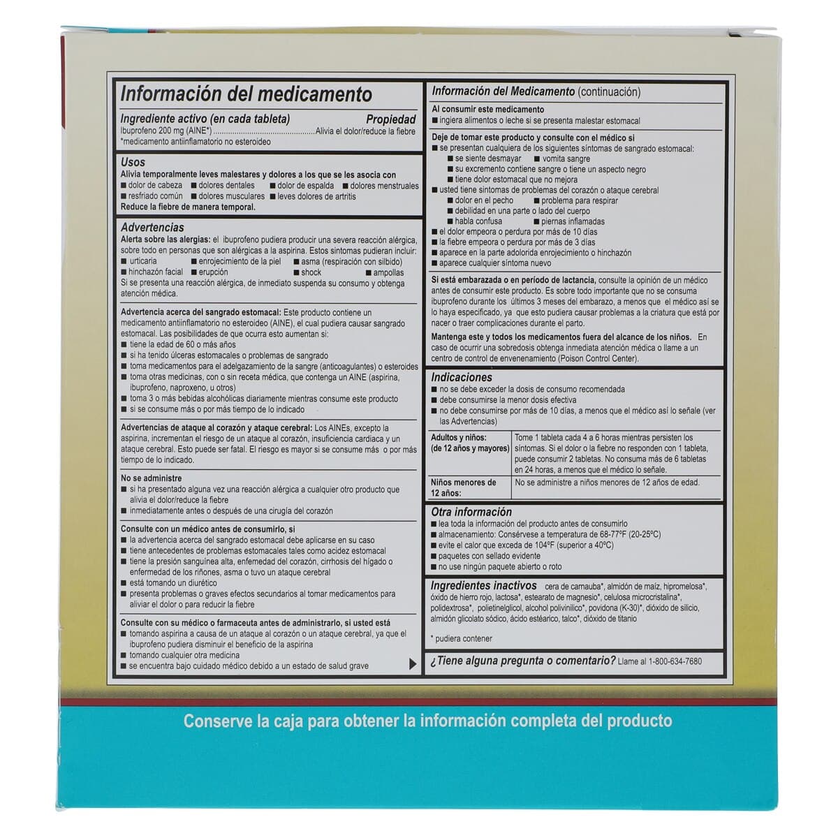 I-Prin Tablets 200mg, Bottle of 250, 2 Bottles per Box (Medique Products) thumbnail 5