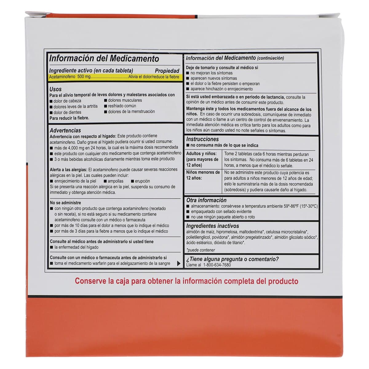 Medi-First Extra Strength Non-Aspirin Tablets, 500 mg, 250 Tablets per Bottle, 2 Bottles per Box thumbnail 5