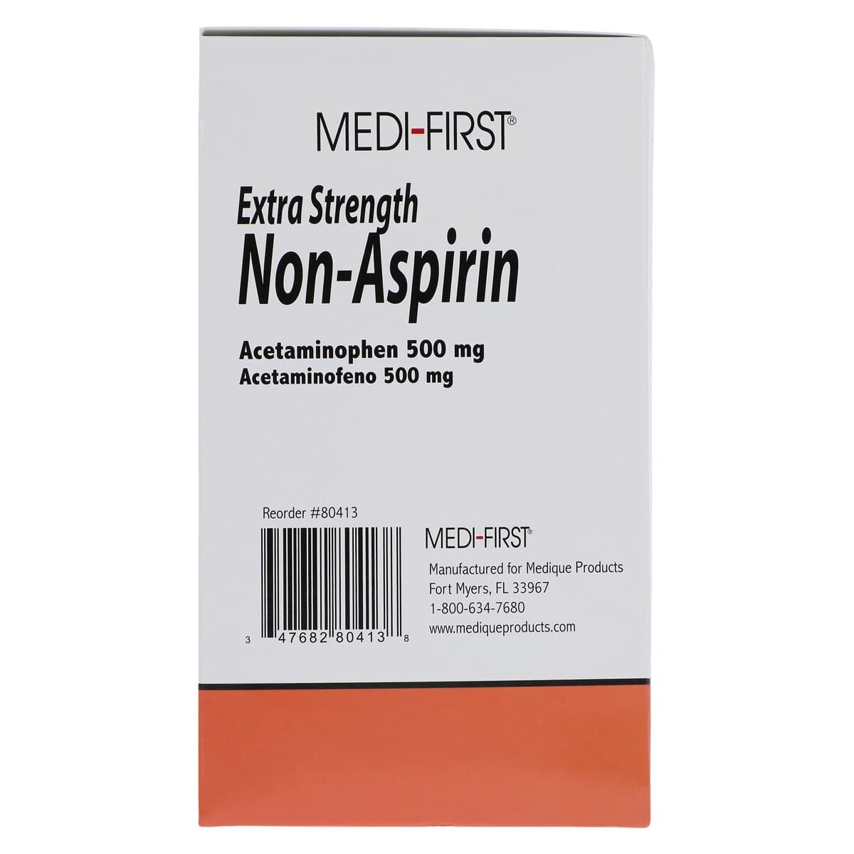 Medi-First Extra Strength Non-Aspirin Tablets, 500 mg, 250 Tablets per Bottle, 2 Bottles per Box thumbnail 7