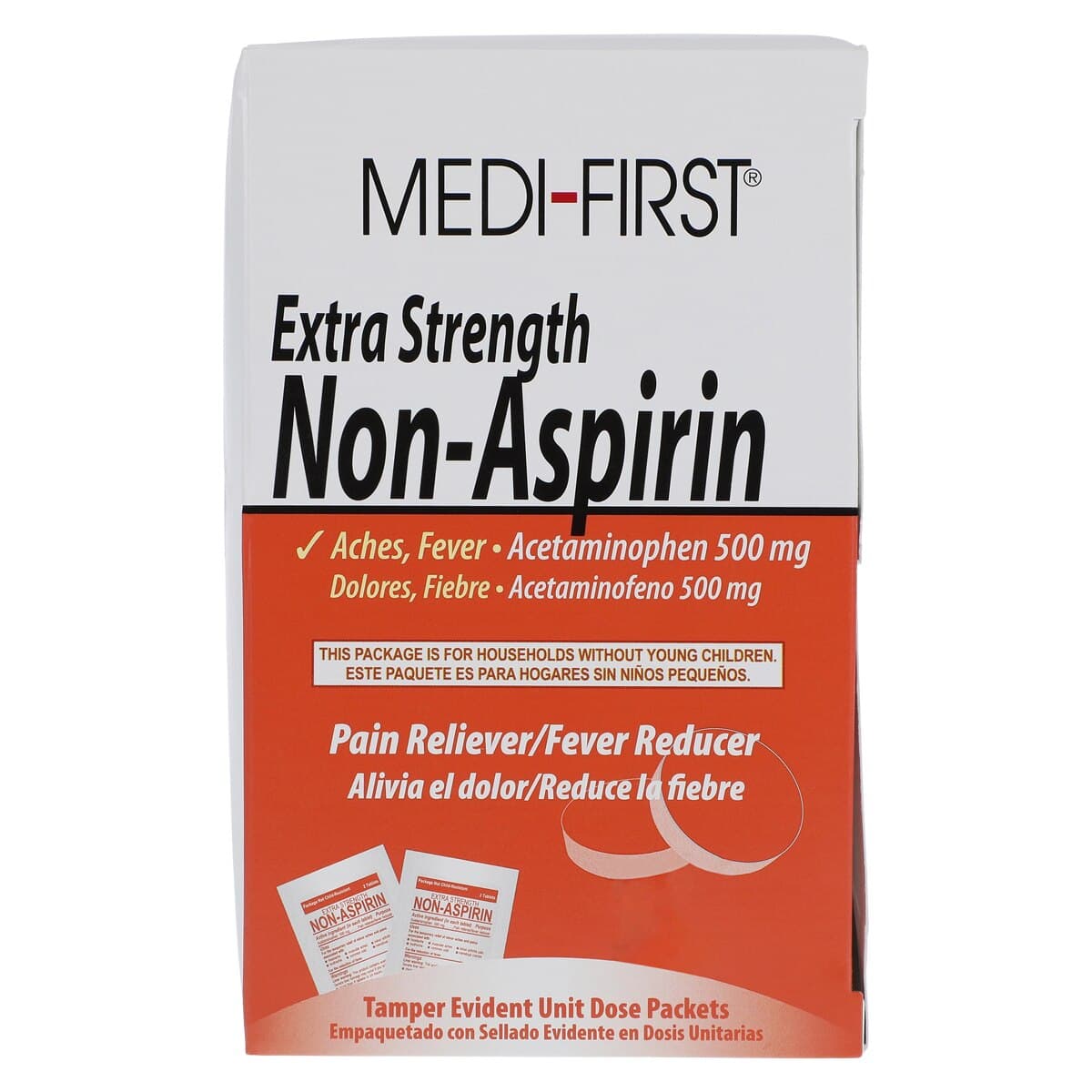 Medi-First Extra Strength Non-Aspirin Tablets, 500 mg, 250 Tablets per Bottle, 2 Bottles per Box thumbnail 8