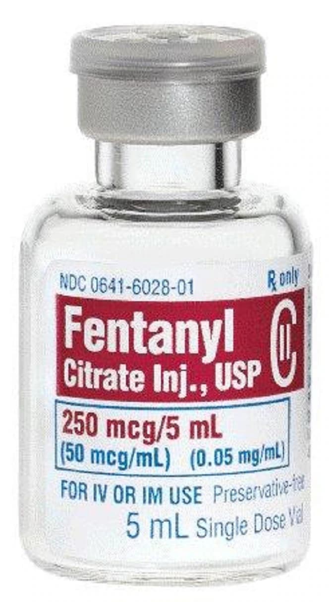 Fentanyl Citrate Injection SDV 50mcg/mL 5mL, 25/Package - Fentanyl Citrate Inj SDV 5mL - Image 1