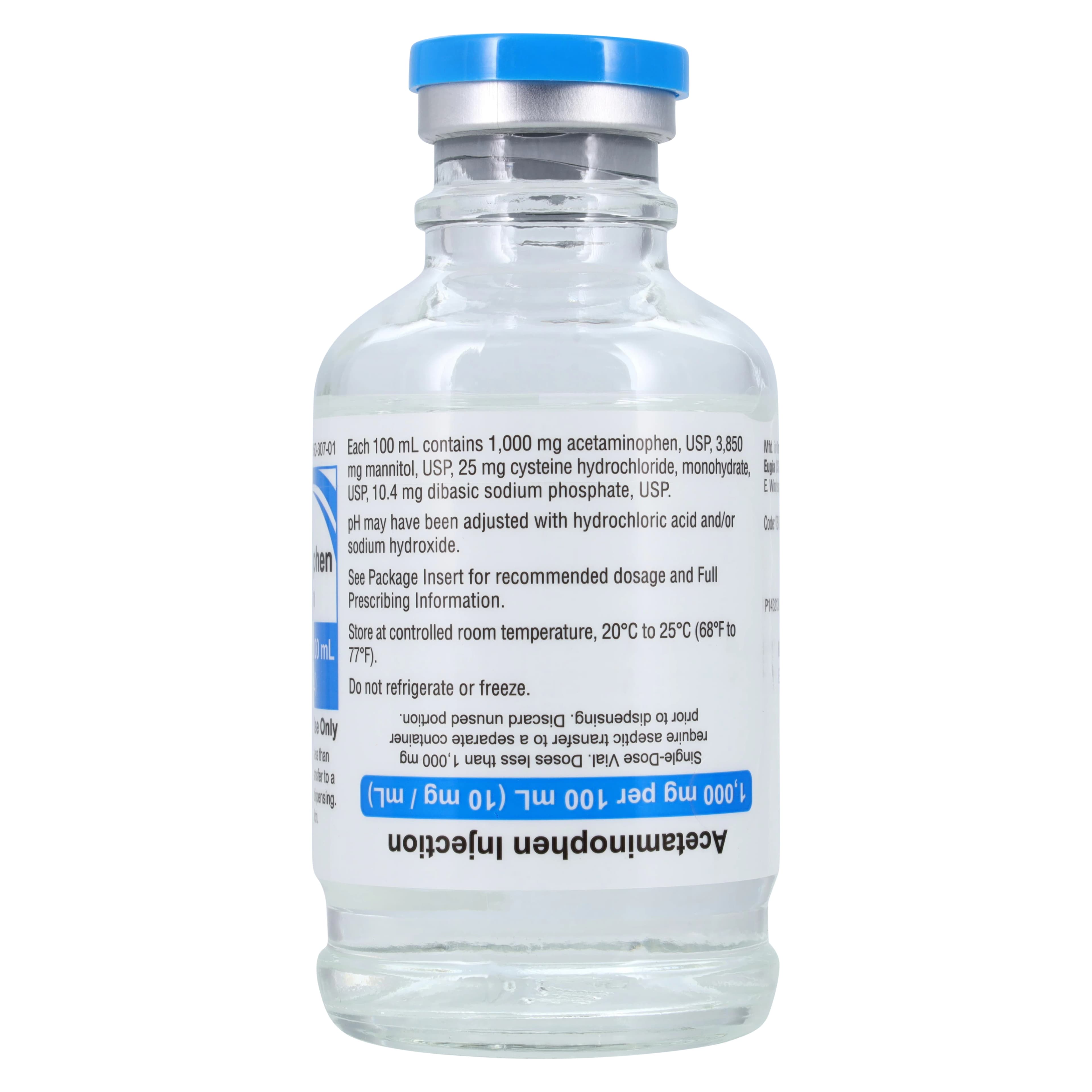 Acetaminophen Injection 10mg/mL, Single-Dose Vial, 100mL, 24/Package thumbnail 4