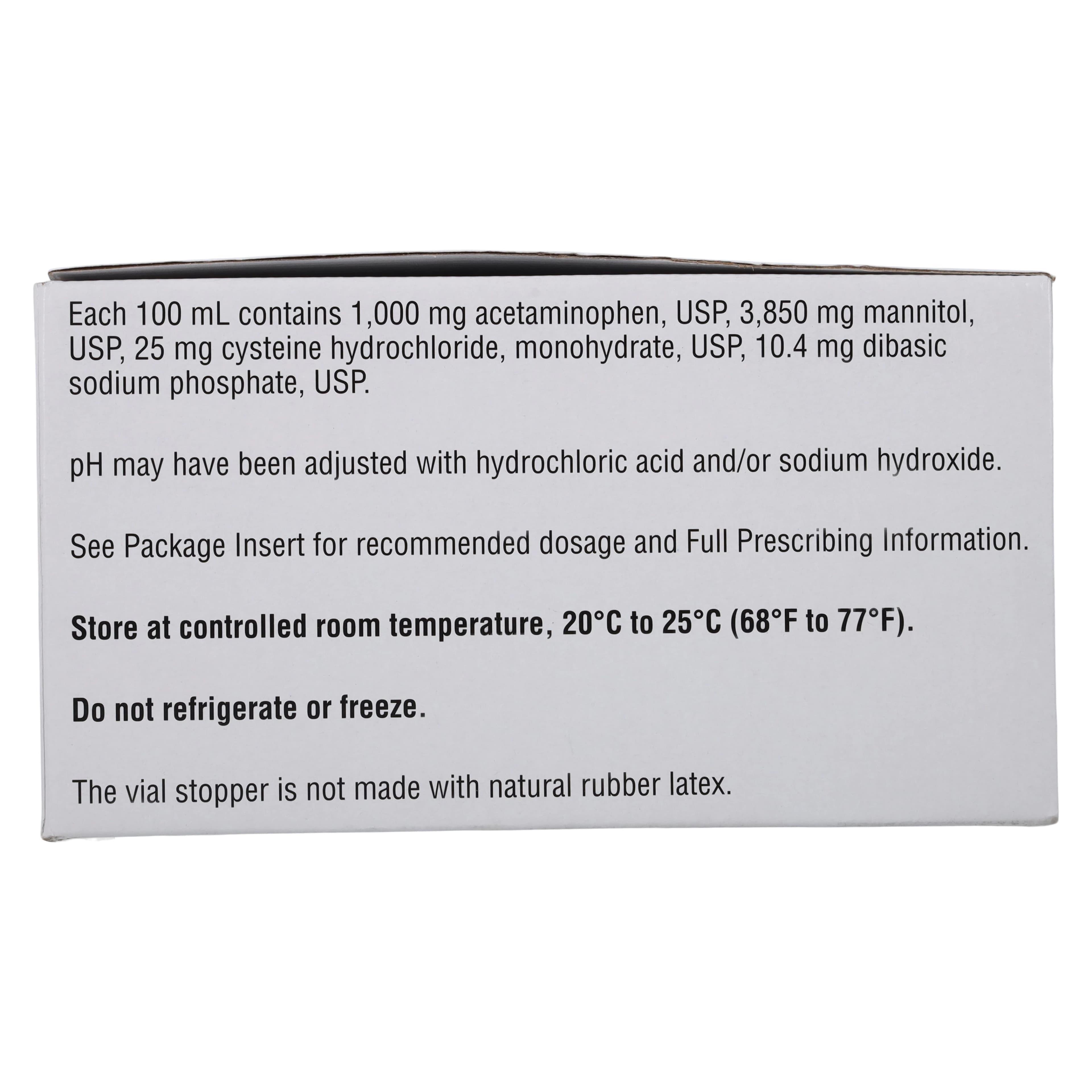 Acetaminophen Injection 10mg/mL, Single-Dose Vial, 100mL, 24/Package thumbnail 6