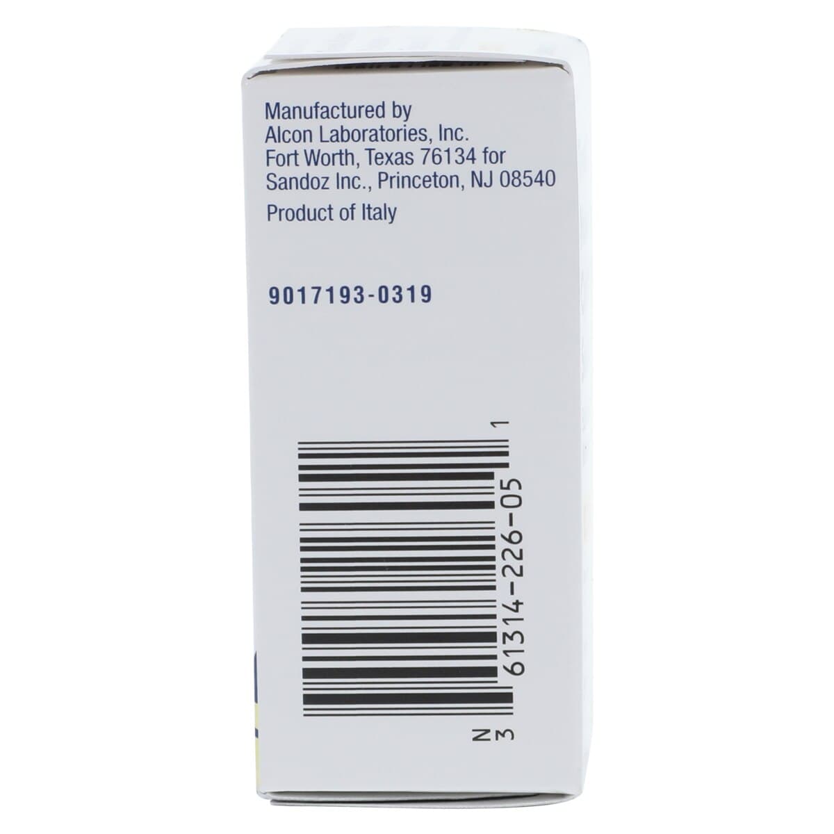 Timolol Maleate Ophthalmic Solution 0.25%, 5 mL Bottle (Sandoz) thumbnail 3