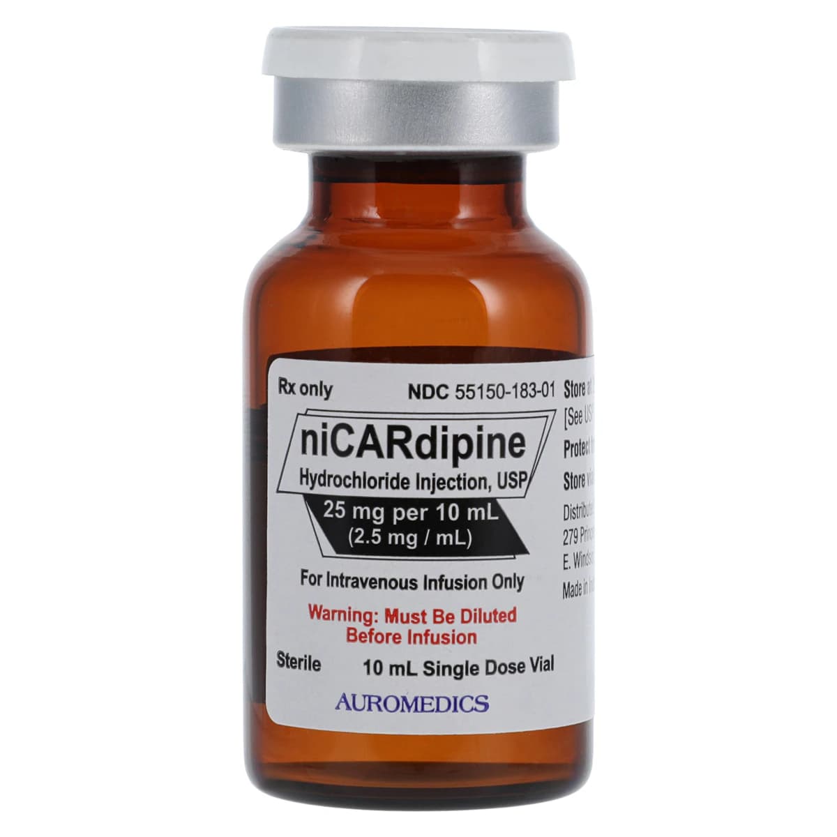 Nicardipine HCl Injection, 25mg/mL, Single Dose Vial (SDV), 10mL, 10/Package thumbnail 3